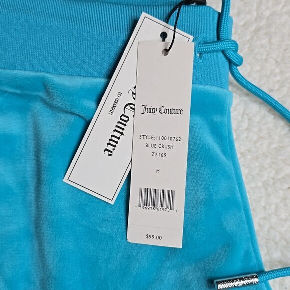 950 NWT Juicy Couture OG Big Bling Velour Track Pants Sz Med - Picture 4 of 6